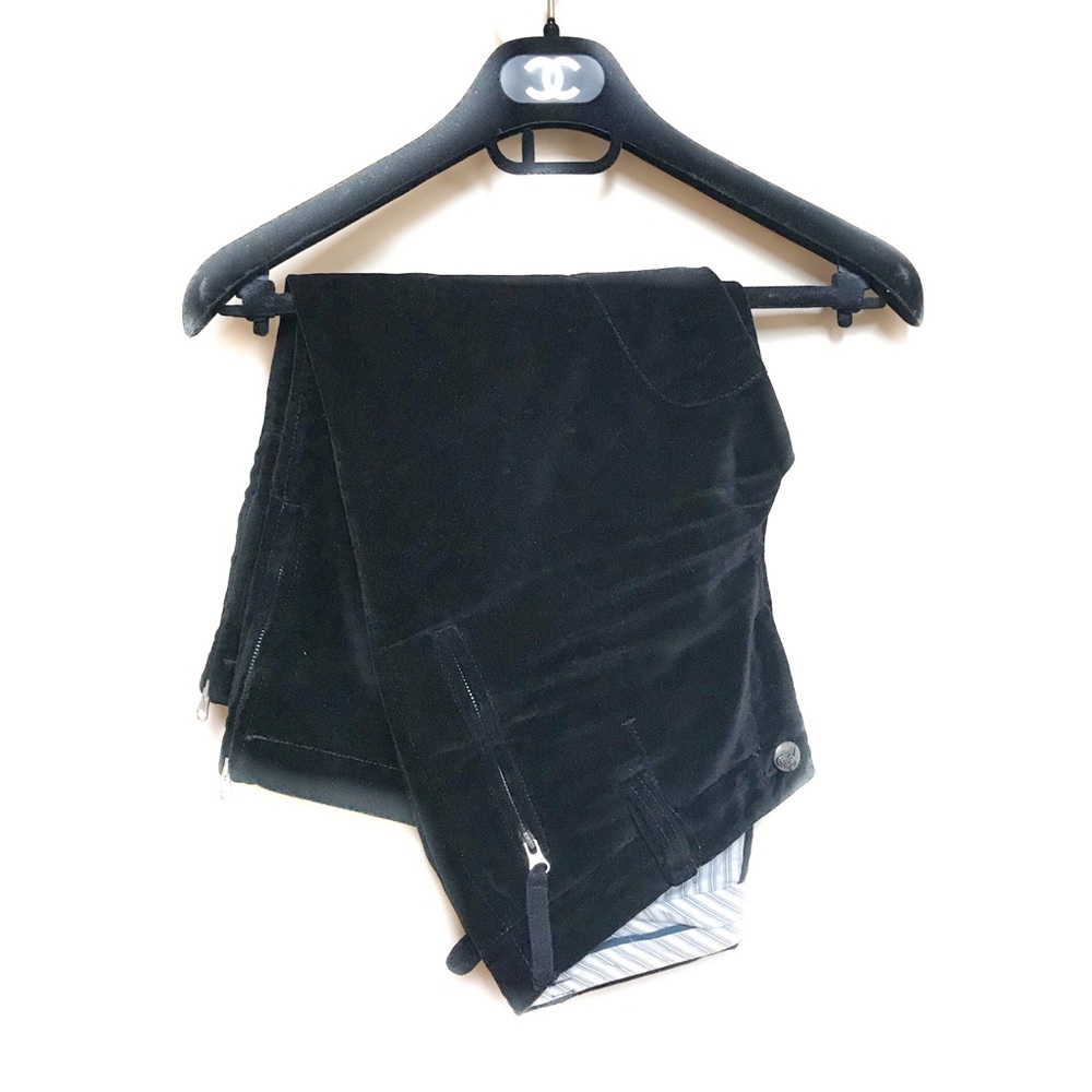 Joie Black Capri Pants Velvet Dress Pants